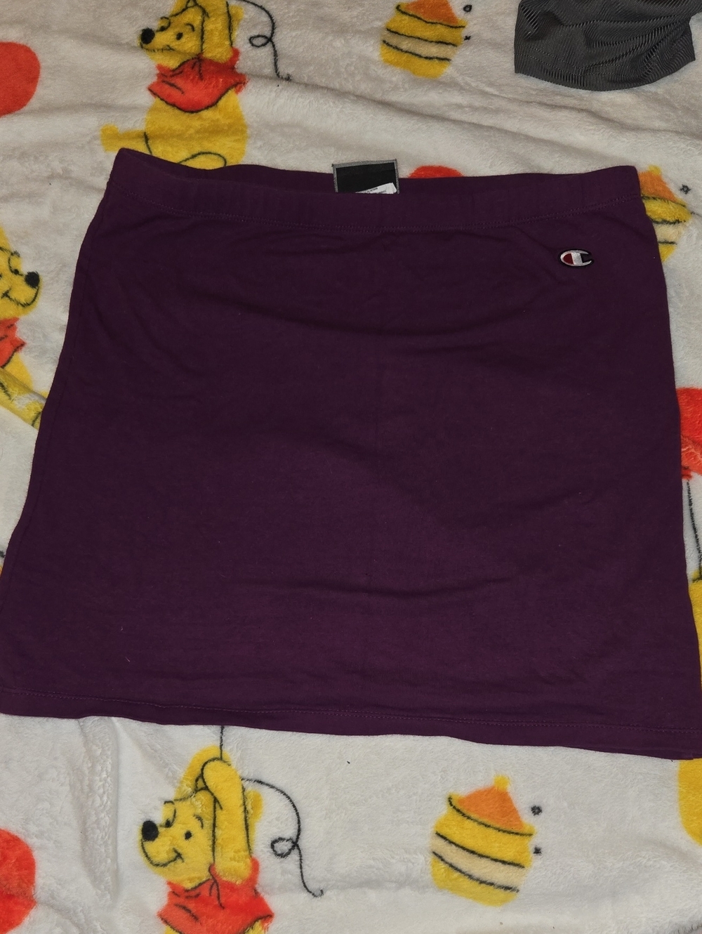 Champion Plum Stretch Cotton Mini Skirt